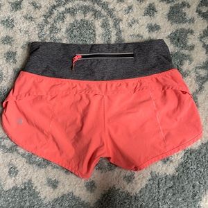 Bright pink Lululemon Speed Short